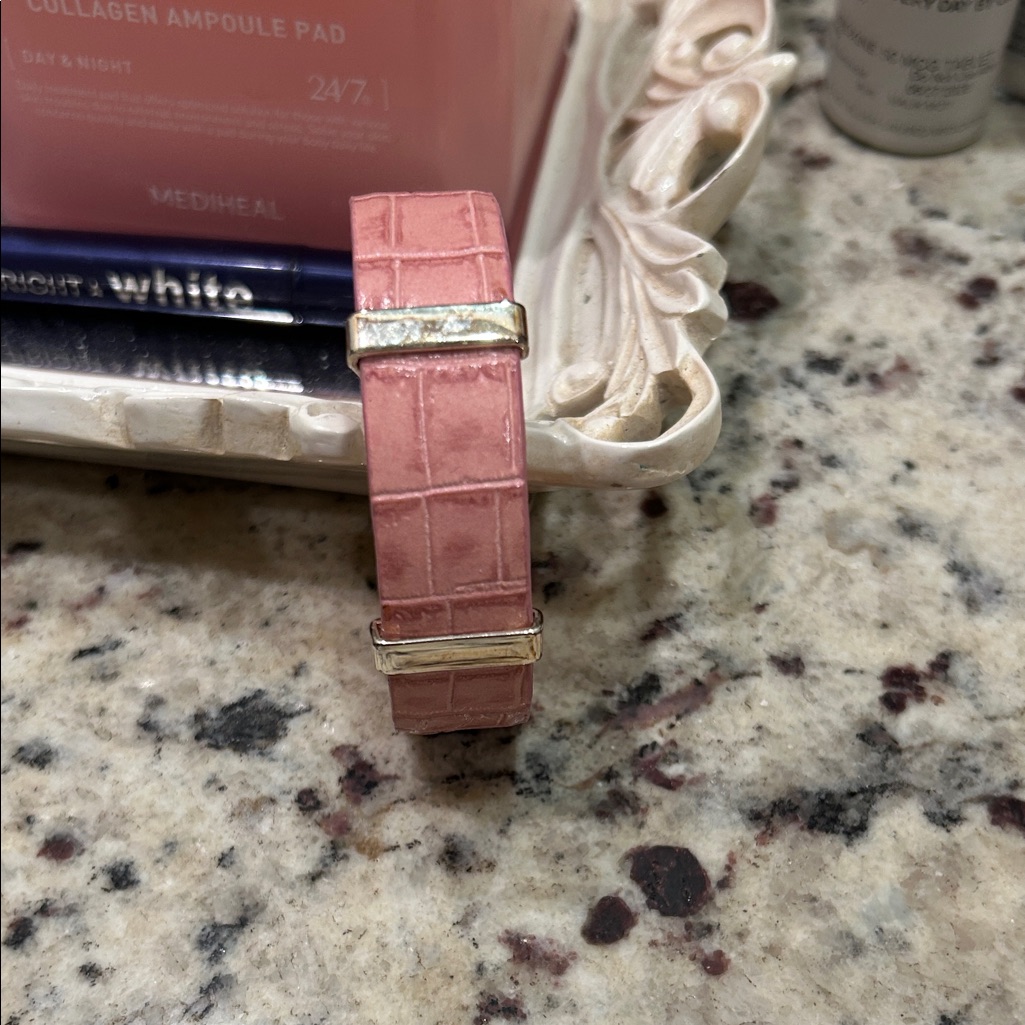 Monet Pink Bracelet With Silver Accents 10$